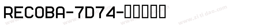 Recoba-7d74字体转换