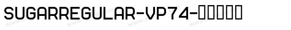 SugarRegular-vp74字体转换