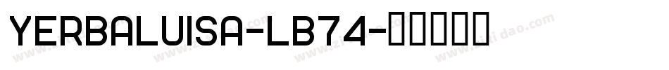 Yerbaluisa-LB74字体转换