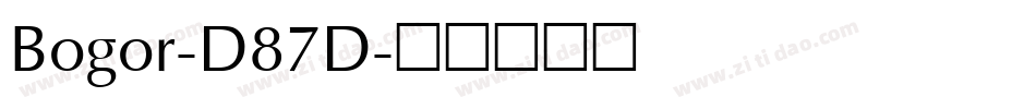 Bogor-D87D字体转换
