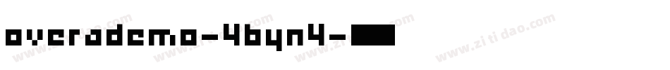 OveraDemo-4Byn4字体转换