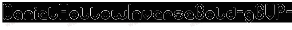 DanielHollowInverseBold-g6VP字体转换