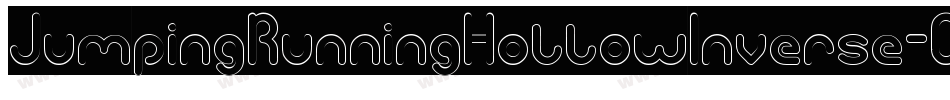 JumpingRunningHollowInverse-OxX6字体转换