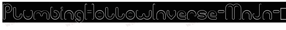 PlumbingHollowInverse-MnJn字体转换