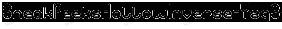 SneakPeeksHollowInverse-Yzq34字体转换 SneakPeeksHollowInverse-Yzq34字体转换