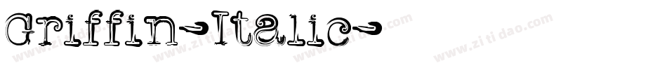 Griffin-Italic字体转换