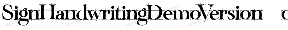 SignHandwritingDemoVersion-1opv字体转换