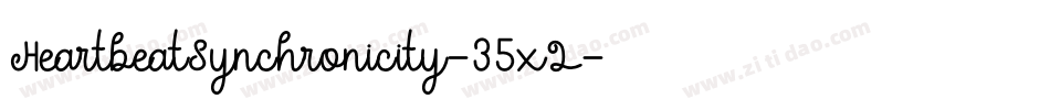 HeartbeatSynchronicity-35xL字体转换