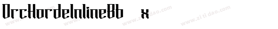 OrcHordeInlineBb-9x57字体转换