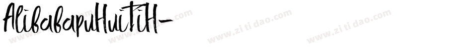 AlibabapuHuiTiH字体转换