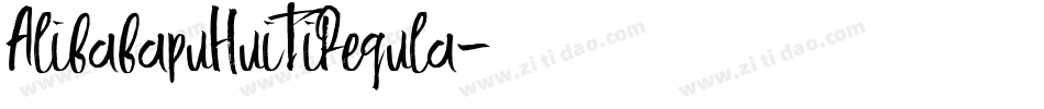 AlibabapuHuiTiRegula字体转换