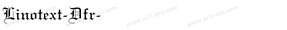 Linotext-Dfr字体转换