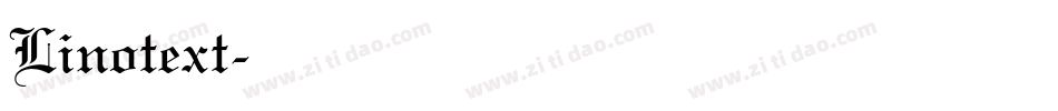 Linotext字体转换