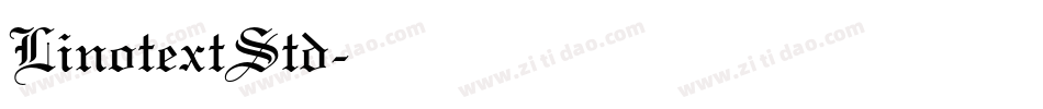 LinotextStd字体转换