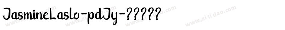 JasmineLaslo-pdJy字体转换