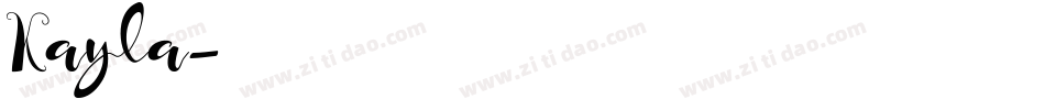 Kayla字体转换