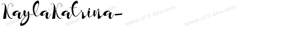 KaylaKatrina字体转换