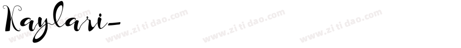 Kaylari字体转换