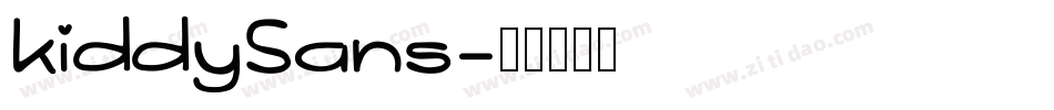 kiddySans字体转换