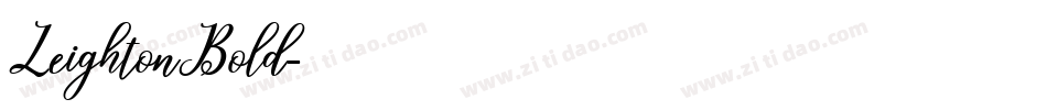 LeightonBold字体转换