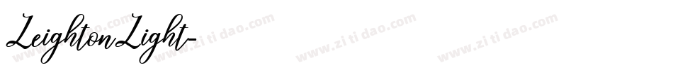 LeightonLight字体转换