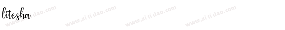 litesha字体转换