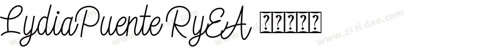 LydiaPuente-RyEA字体转换
