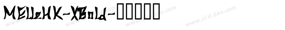 MElleHK-XBold字体转换