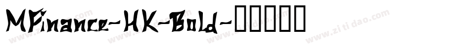 MFinance-HK-Bold字体转换