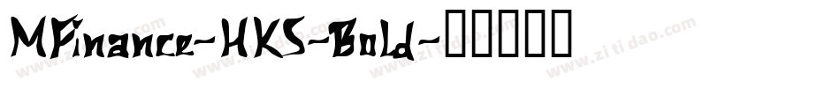 MFinance-HKS-Bold字体转换