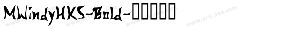 MWindyHKS-Bold字体转换