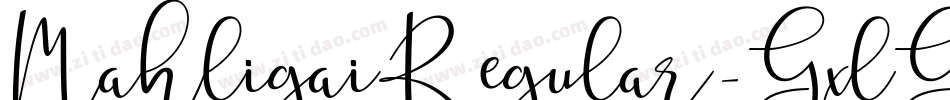 MahligaiRegular-GxlG字体转换