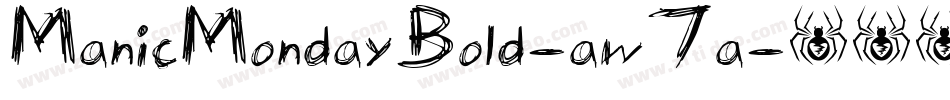 ManicMondayBold-aw7a字体转换