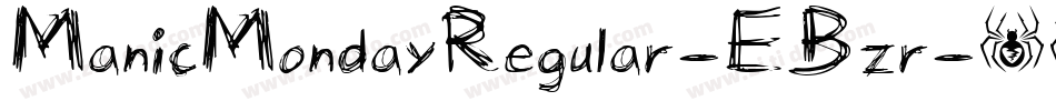 ManicMondayRegular-EBzr字体转换