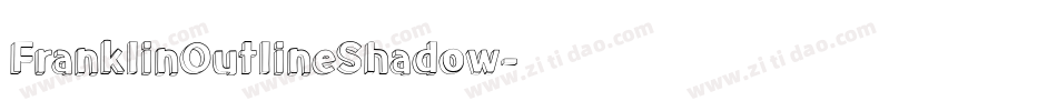 FranklinOutlineShadow字体转换