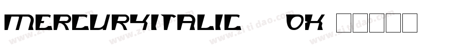 MercuryItalic-37oX字体转换