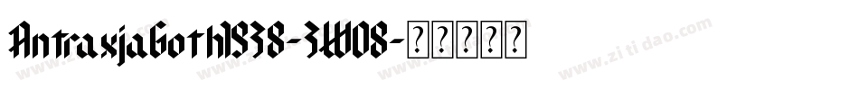 AntraxjaGoth1938-3WO8字体转换