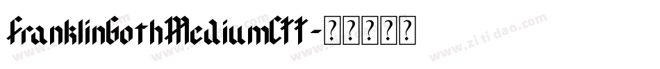 FranklinGothMediumCTT字体转换