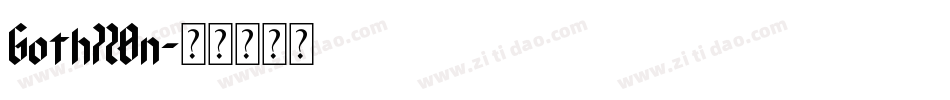 Goth720n字体转换
