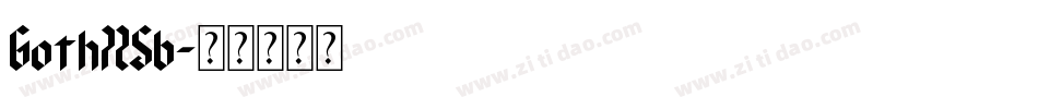Goth725b字体转换