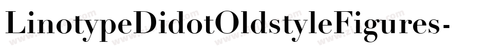 LinotypeDidotOldstyleFigures字体转换