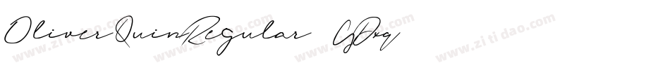 OliverQuinRegular-GDxq字体转换