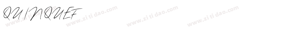 QUINQUEF字体转换