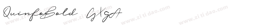QuinfoBold-GXgA字体转换