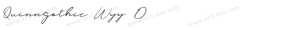 Quinngothic-Wyy1O字体转换