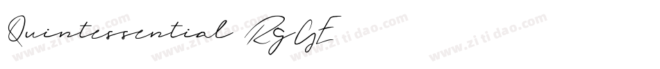 Quintessential-RgGE字体转换