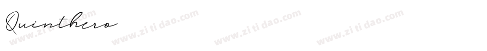 Quinthero字体转换