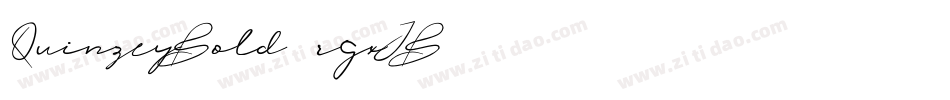 QuinzeyBold-rgxJB字体转换