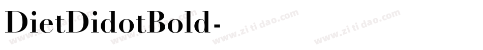 DietDidotBold字体转换