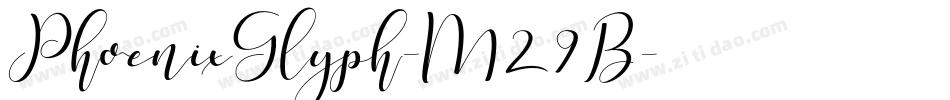 PhoenixGlyph-M29B字体转换